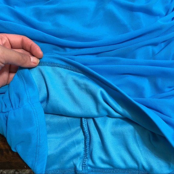 2 Fashion Nova Mini & Midi Mesh Ruched Dress Size Medium NWOT - Picture 4 of 14